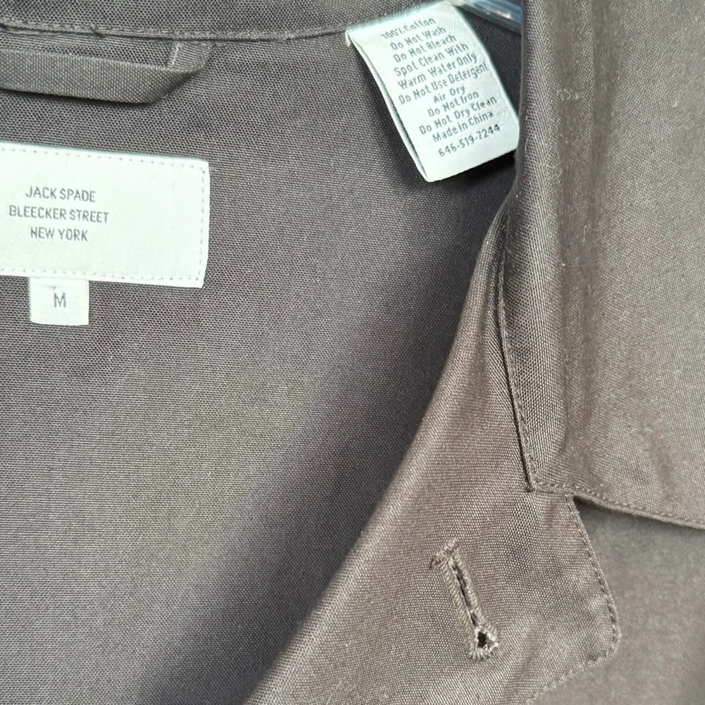 Jack Spade Bleecker Street New York Charcoal Grey Trench Coat Size M